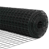 Fence with Posts Grey 0.6 x 10 m Steel 3336055