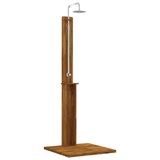 Outdoor Shower 217 cm Solid Acacia Wood and Stainless Steel 903110