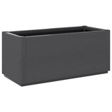 Garden Planter Dark Grey 80x36x35 cm PP 368777