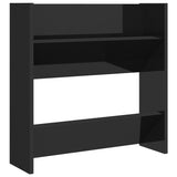 Wall Shoe Cabinets 4 pcs High Gloss Black 60x18x60 cm Engineered Wood 806737