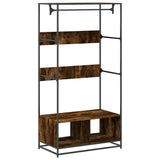 Wardrobe Smoked Oak 90x50x180 cm Engineered Wood 849296