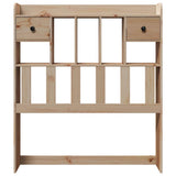 Headboard with Storage 100 cm Solid Wood Pine 855520
