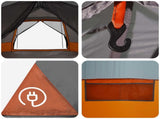 Instant Tent Grey and Orange 8-Person 42017486