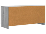 Sideboard Grey Sonoma 89 x 34.5 x 57 cm Engineered Wood 895811