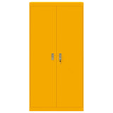 Storage Cabinet Mustard Yellow 90 x 40 x 180 cm Steel 3406169