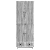 Cabinet Set 2 pcs Grey Sonoma 66 x 34.5 x 95 cm Engineered Wood 3416355