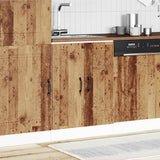 Sink Base Cabinet Kalmar Old Wood 60x46x81.5 cm Engineered Wood 853445