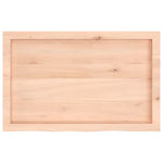 Table Top 80x50x cm Untreated Solid Wood Oak 3156295