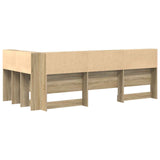 Storage Headboard with Shelf Sonoma Oak 100 cm Engineered Wood 3335463