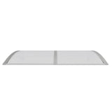 ZNTS Door Canopy Grey 150x100 cm Polycarbonate 153570