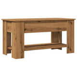 Coffee Table Artisan Oak 101x49x52 cm Engineered Wood 856927