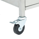 Gas BBQ Grill with 4 Burners Silver Stainless Steel 367590