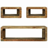 TV Cabinet Set 3 pcs Brown 100 x 30 x 32 cm Solid Mango wood 4104539