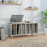 Record Cabinet Concrete Grey 100x38x48 cm Engineered Wood 831977
