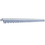 Folding Awning Manual-Operated 500 cm Blue and White 42154