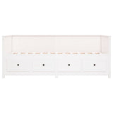 Day Bed without Mattress White 90x190 cm Single Solid Wood Pine 820912