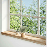 Window Sills 2 pcs Untreated 90x15x2 cm Solid Wood Oak 4009087