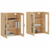 Wall Mounted Cabinets 2 pcs Sonoma Oak Engineered Wood 3197948