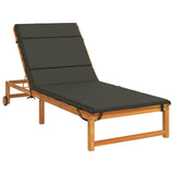 Sunlounger Cushion GEMERT 100% Polyester Anthracite 948567