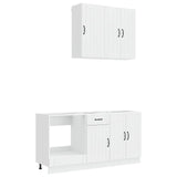 Kitchen Unit LUCCA 5 pcs High Gloss White Engineered Wood 3438259
