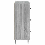 Drawer Cabinet Grey Sonoma 66 x 34.5 x 89.5 cm Engineered Wood 894841