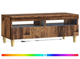 LED TV Cabinet Old Wood Engineered Wood 896783