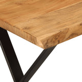 Bench with Live Edge 105 cm Solid Wood Acacia 372757