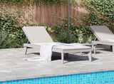 Sun Lounger Grey 186x60x29 cm PP 364218