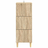 Drawer Cabinet Sonoma Oak 33 x 34.5 x 90 cm Engineered Wood 895077