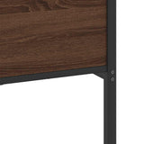Metal Bed Frame without Mattress Brown Oak 160x200 cm 3325135