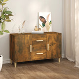 Sideboard Smoked Oak 100x36x60 cm Engineered Wood 817465
