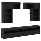 TV Wall Units 6 pcs 100 x 30 x 40 cm Artisan Oak 3402790