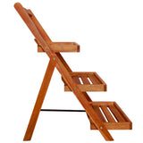 3-Tier Plant Stand 50x63x80 cm Solid Acacia Wood 43994