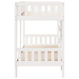 Bunk Bed White 75x190 cm Solid Wood Pine 3308608