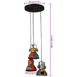 Hanging Lamp 25 W Multicolour 30x30x100 cm E27 371859