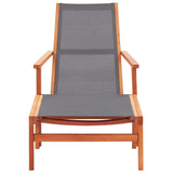 Garden Chair Grey Solid eucalyptus wood Medium Foldable 48696