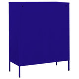 Storage Cabinet Navy Blue Steel Medium Storage Cabinet 336154