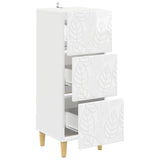 Drawer Cabinet High Gloss White 33 x 34.5 x 90 cm 895079