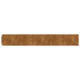 Lawn Edgings 50 pcs 15x103 cm Flexible Corten steel 821893