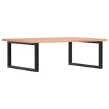 Basin Shelf Wall Mounted Steel and Solid Wood Oak 3302645