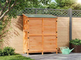 Garden Shed with Roof Brown 106 x 56 x 176.5 cm Solid Fir Wood 42033467