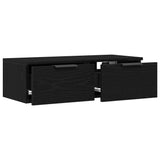 Wall Cabinet Black Oak 68 x 30 x 20 cm Engineered Wood 862776