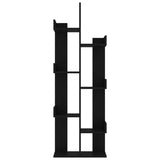 Book Cabinet Black 48x25.5x140 cm Engineered Wood 808910