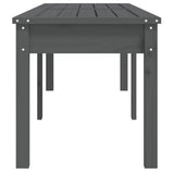 Garden Bench Grey Solid pine wood 159.5x44x45 cm Durable 824013