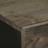 Sideboards 2 pcs Black 60x33x75 cm Solid Wood Mango 3309998