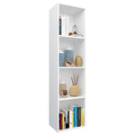 Book Cabinet/TV Cabinet White 36x30x143 cm Engineered Wood 800144