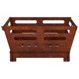 Fire Pit Rusty 60 x 60 x 30 cm Weathering Steel 8012595