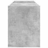 Record Cabinet Concrete Grey 78.5 x 35 x 45 cm Engineered Wood 891075