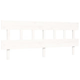 Bed Frame without Mattress White 200x200 cm Solid Wood Pine 3193357