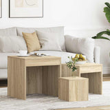 Nesting Tables 3 pcs Sonoma Oak Engineered Wood 808597